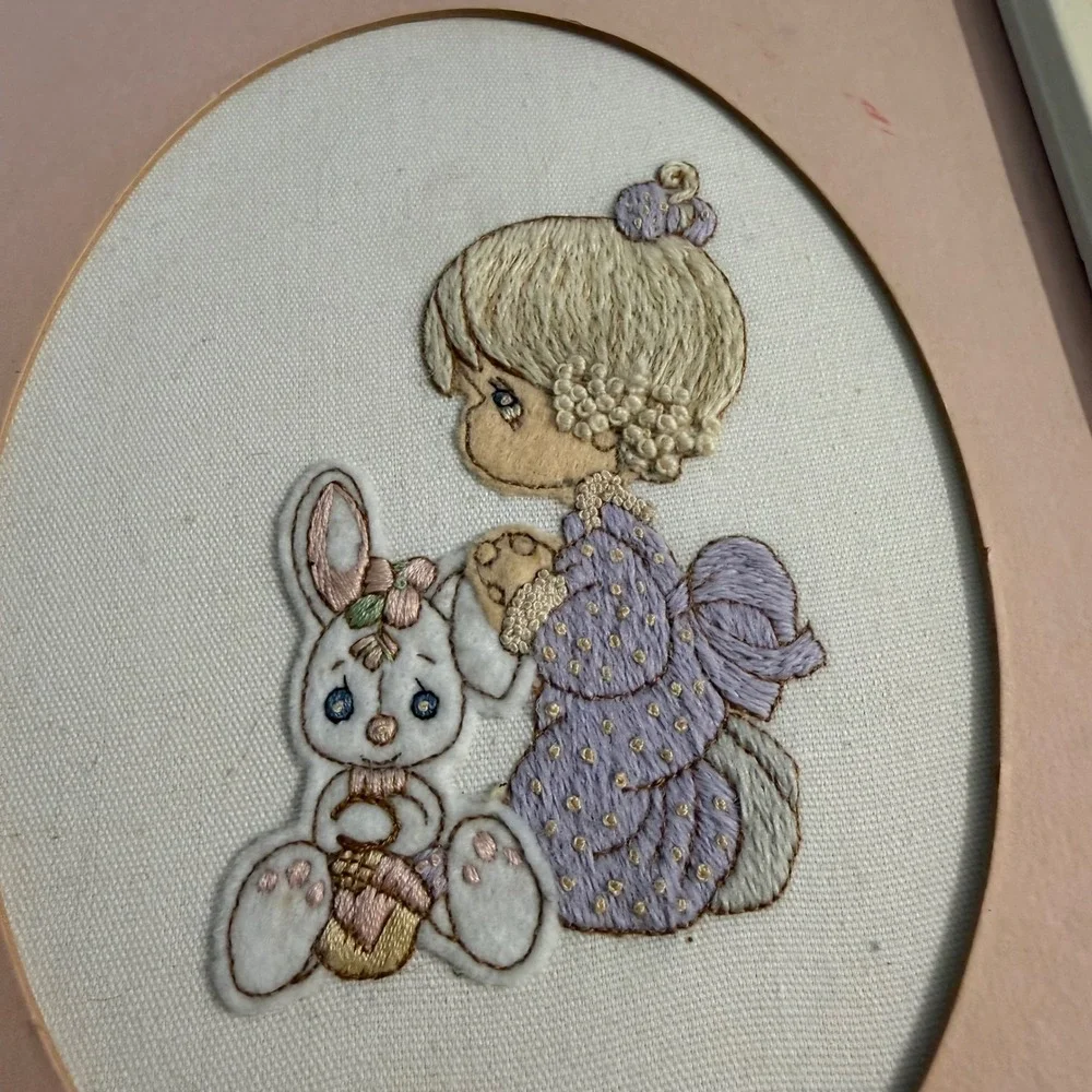 Vintage 1984 Paragon Precious Moments Picture Emboidery 8x10 1081 